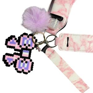 Pink and Purple Kids Keychain Set